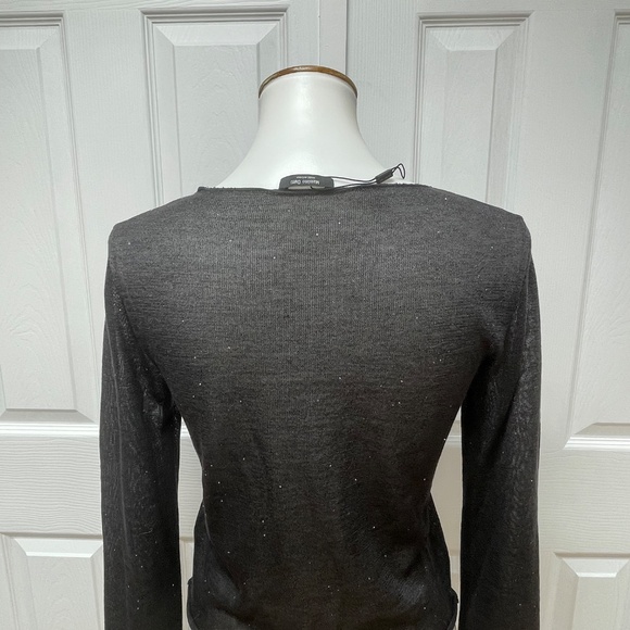 Massimo Dutti Velicine Black Lightweight Sweater - Size XS - NEW. - Picture 2 of 13